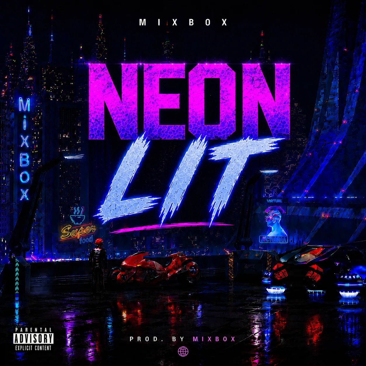 Neon Lit — MixBox artwork